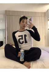 No.ナガーアンドラウンドロングスリーブTシャツ