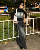 Line Up Denim Bustier Top