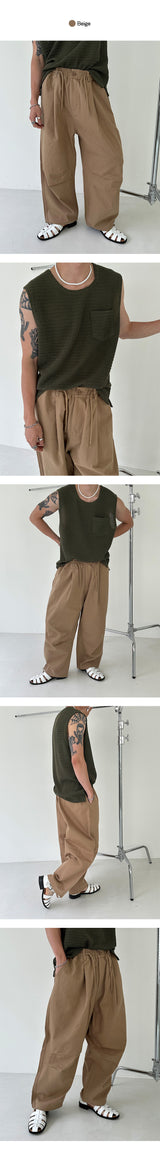 [S/S] Twill cotton wide pants (4color)