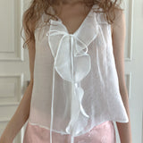 Passionate ruffle blouse (white)