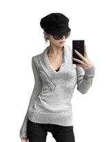 Annie Button Wrap Knit