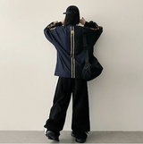 フットボールツーラインルーズフィットスウェットシャツ