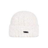 VARZAR Safety Pin Fur Beanie / Cream
