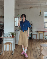 [MADE][Tie SET] Ocean denim tie half shirt (2 color)
