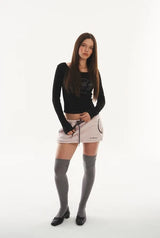 Cookie fleece skirt - pink