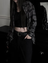 ルーズギリンチェックシャツ (unisex)
