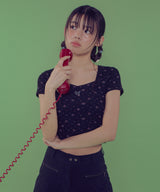 [NF] FLORAL LACE TEE_(BLACK)_F24QB353