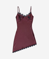 Rose Lace Slip Dress #Wine