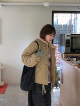 Jukut Wool Bomber Padding Jumper