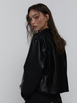 Leather Biker Jacket_Black
