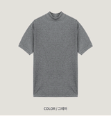 マッスルフィットハーフハイネック半袖Tシャツ