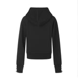 Kaelin Stud Pocket Hood Zip-Up