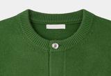 Look ST Modal Semi-Crop Round Knit Cardigan