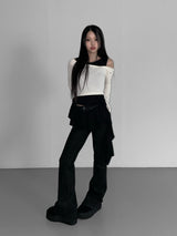 solitude striped bootcut