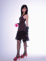 Evil Tooth Rose's Shining Night Shibuya Gal Halter Dress