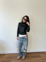 moto leather jacket