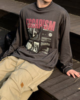 エスカングラフィックロングスリーブTシャツ