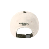 24FW TWO TONE APPLIQUE PATCH BALL CAP KHAKI