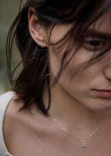 [925 silver] Deux.silver.186 / リュバンピアス (シルバー)