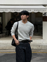セトルラインVネックニット
