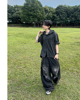 デプレイダメージワイドデニム