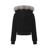 Medi Hybrid Fur Hoodie Zip-up