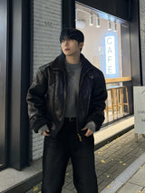 Cutting rider crop mustang jacket
