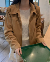 バーニースエードジャケット