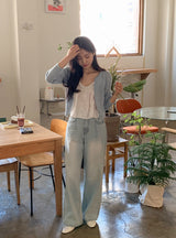 Soft Tee Wide Denim Baggy Pants (3color)