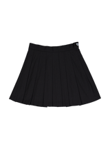 Stripe pleats skirt (black)