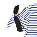 ストライプノットTシャツ (COBALT BLUE)