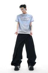 オンブレデニムルックボクシーT
