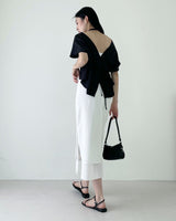 Ranie two-way choker cropped blouse