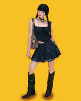 morning dot frill skirt (2color/inner pants)