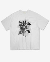 Las Faded Printing Oversized Short Sleeve