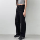 ベーシックコットンパンツ [BLACK]