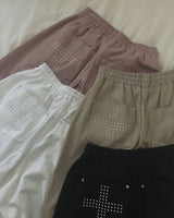 Sern Cross Wide Cotton Banded Pants