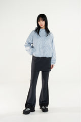 レイヤード ブーツカット ジャージー パンツ - 2 COLOR / Layered Bootcut Jersey Pants