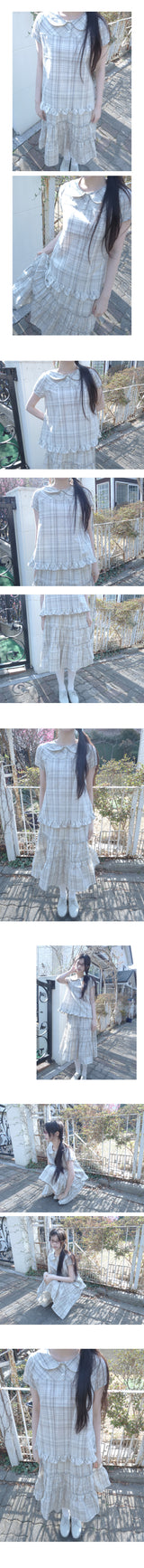 may check blouse