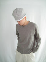 Vintage Slub Loop Henley Neck Long Sleeve T-Shirt(3c)