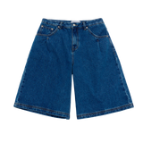25SS ポイントロゴポケットデニムショートパンツ ブルー
