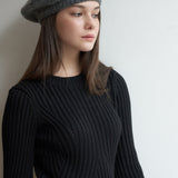 Rib Mini Knit Dress (2color)