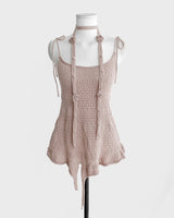 [ md pick ] bohemian crotel long knit top