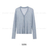 Henne Double Button See-Through Cardigan