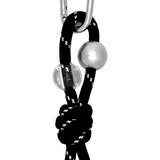 Rope Keyring [Clear&Silver Beads]
