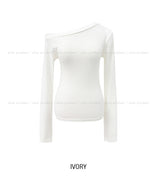 Tino Basic Unbalanced Shoulder Long Sleeve