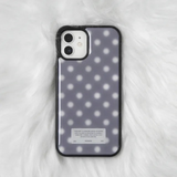 snow dot purple gray