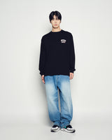 25FW フルバンディングウォッシングデニムパンツ ブルー
