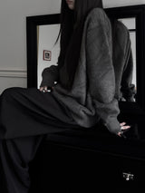overfit angora round knit (unisex / 4color)