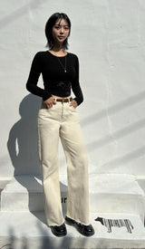 LIN BLANC COLOR DENIM PANTS code 18300